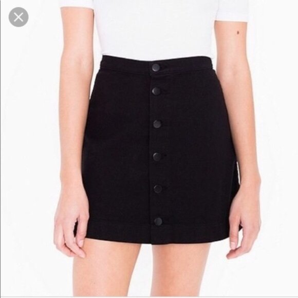 American Apparel Dresses & Skirts - Black American apparel denim skirt